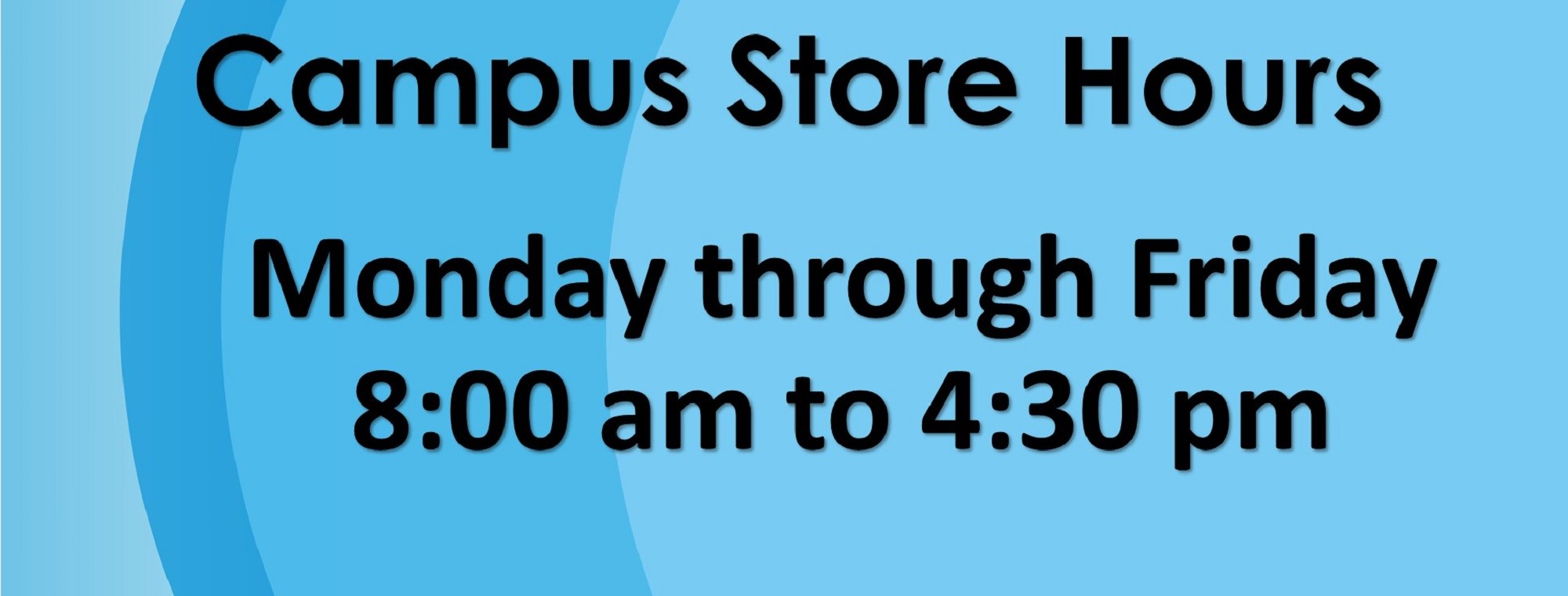 text: Coon Rapids Store Hours. Monday through Thursday 8 a m to 4:30 p m. Friday 8 a m to 11 a m